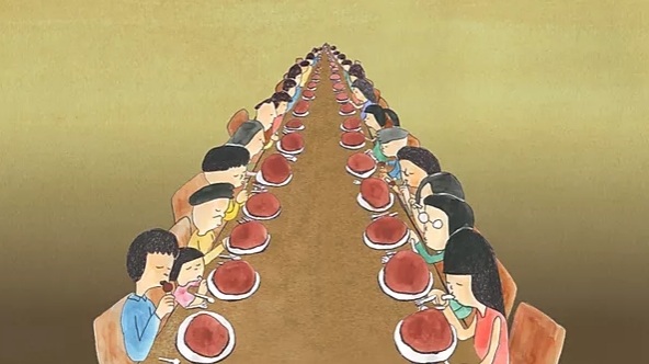 People who are eating